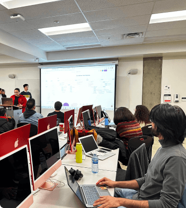 Students engaged in a hands-on lab session