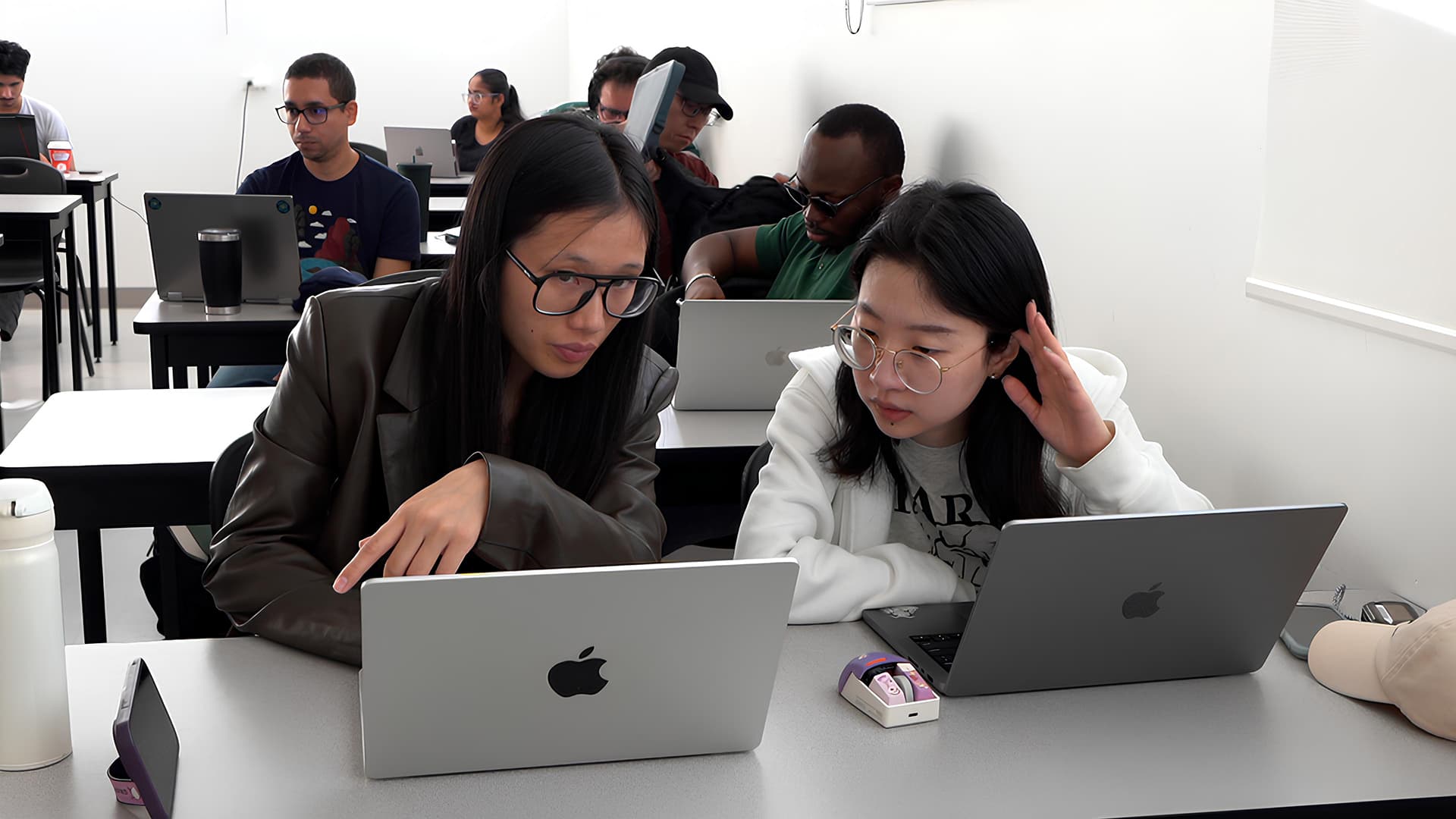 Students engaged in a hands-on lab session