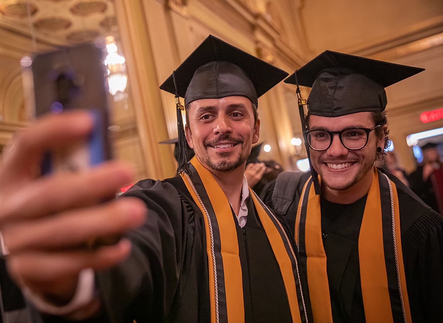 Graduates celebrating their success